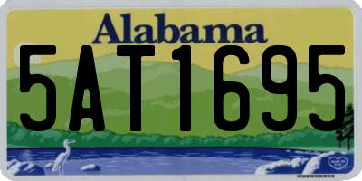 AL license plate 5AT1695