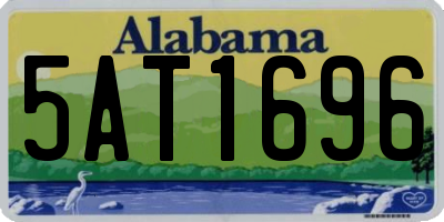AL license plate 5AT1696