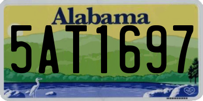 AL license plate 5AT1697