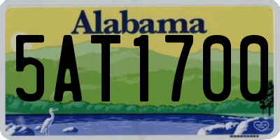 AL license plate 5AT1700