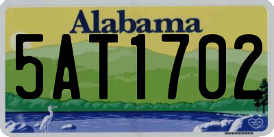AL license plate 5AT1702