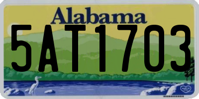 AL license plate 5AT1703