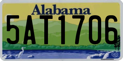 AL license plate 5AT1706