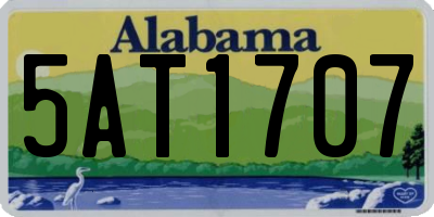 AL license plate 5AT1707