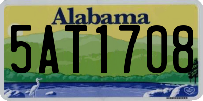 AL license plate 5AT1708