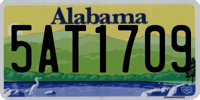 AL license plate 5AT1709