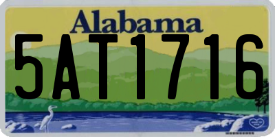 AL license plate 5AT1716