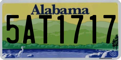 AL license plate 5AT1717