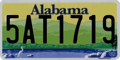 AL license plate 5AT1719