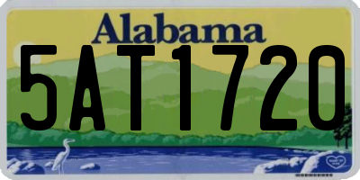 AL license plate 5AT1720
