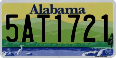 AL license plate 5AT1721
