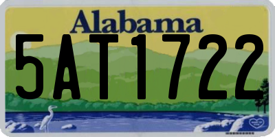 AL license plate 5AT1722