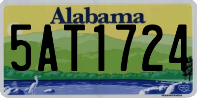 AL license plate 5AT1724