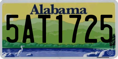 AL license plate 5AT1725
