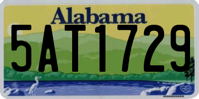 AL license plate 5AT1729