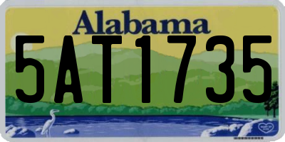 AL license plate 5AT1735