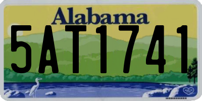 AL license plate 5AT1741