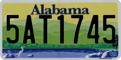 AL license plate 5AT1745