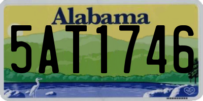 AL license plate 5AT1746