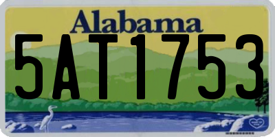 AL license plate 5AT1753