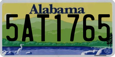 AL license plate 5AT1765