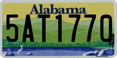 AL license plate 5AT1770