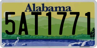 AL license plate 5AT1771