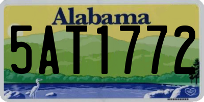 AL license plate 5AT1772