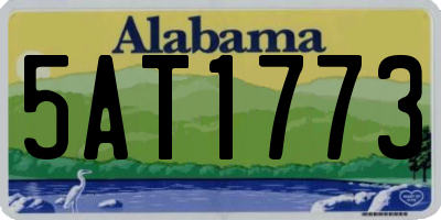 AL license plate 5AT1773