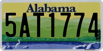AL license plate 5AT1774