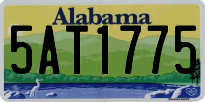 AL license plate 5AT1775