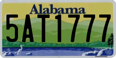 AL license plate 5AT1777