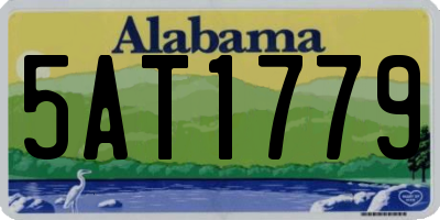AL license plate 5AT1779