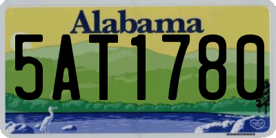 AL license plate 5AT1780