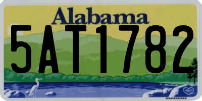 AL license plate 5AT1782