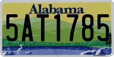AL license plate 5AT1785