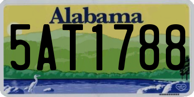 AL license plate 5AT1788