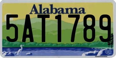 AL license plate 5AT1789