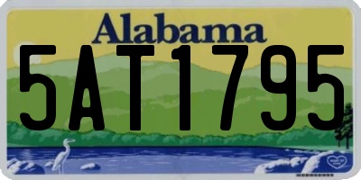 AL license plate 5AT1795