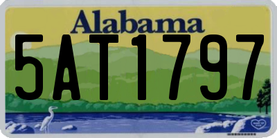 AL license plate 5AT1797