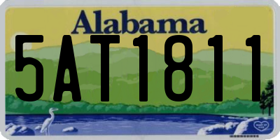 AL license plate 5AT1811