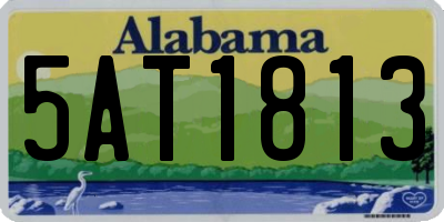 AL license plate 5AT1813