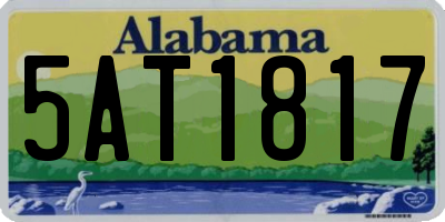 AL license plate 5AT1817