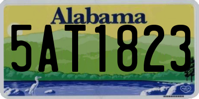 AL license plate 5AT1823