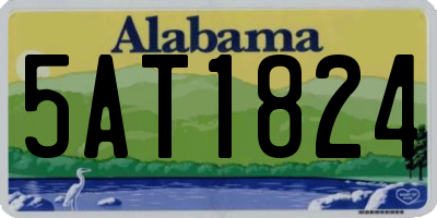 AL license plate 5AT1824