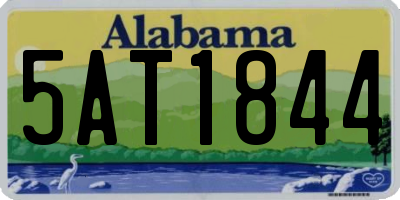 AL license plate 5AT1844