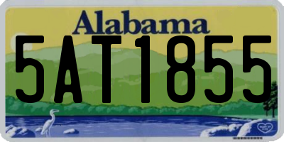 AL license plate 5AT1855