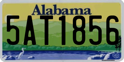 AL license plate 5AT1856