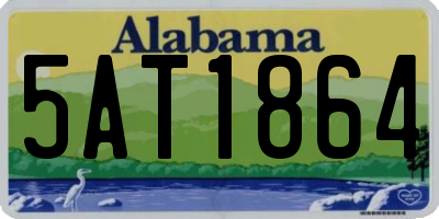 AL license plate 5AT1864