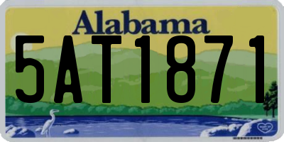 AL license plate 5AT1871